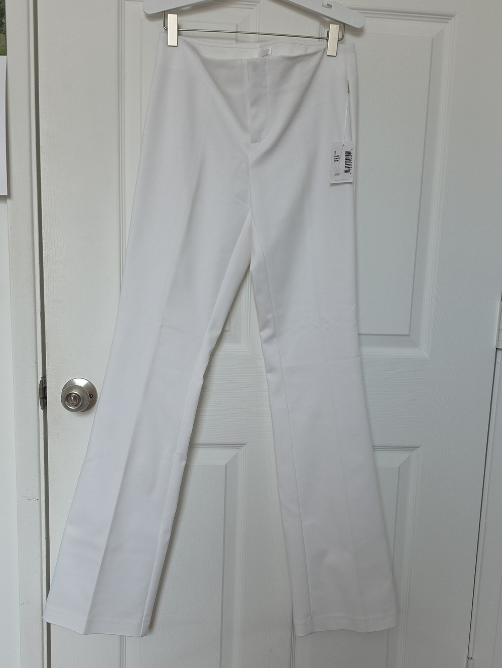 Ecru Women's White Dress Pants - Classic Straight Fit